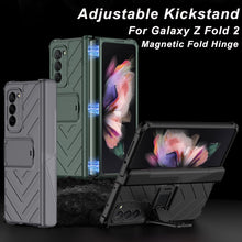 Cargue la imagen en el visor de la galería, Magnetic Fold Hinge Adjustable Bracket Case for Samsung Galaxy Z Fold 2 www.technoviena.com
