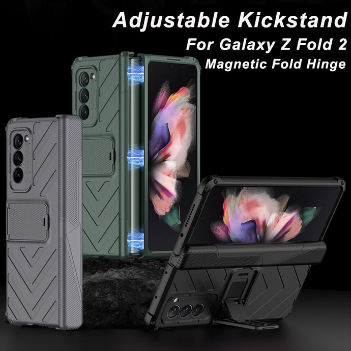 Magnetic Fold Hinge Adjustable Bracket Case for Samsung Galaxy Z Fold 2 www.technoviena.com