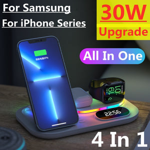 Wireless Charger Stand Qi Fast Charging Dock Station www.technoviena.com