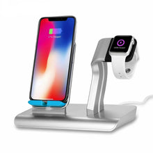 Load image into Gallery viewer, Universal Wireless Charger Stand iPhone Watch And Mobile Phone Apple Charger www.technoviena.com
