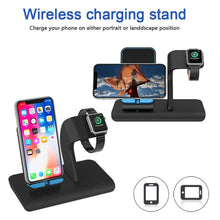 Load image into Gallery viewer, Universal Wireless Charger Stand iPhone Watch And Mobile Phone Apple Charger www.technoviena.com
