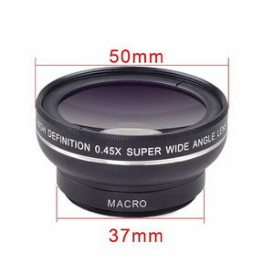 0.45X Wide Angle+12.5X Macro Lens Professional HD Phone Camera Lens 2in1 www.technoviena.com