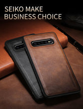 Cargue la imagen en el visor de la galería, Luxury Business Back Edge Leather Case For Samsung Galaxy www.technoviena.com
