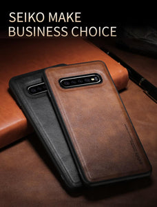Luxury Business Back Edge Leather Case For Samsung Galaxy www.technoviena.com