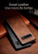 Cargue la imagen en el visor de la galería, Luxury Business Back Edge Leather Case For Samsung Galaxy www.technoviena.com
