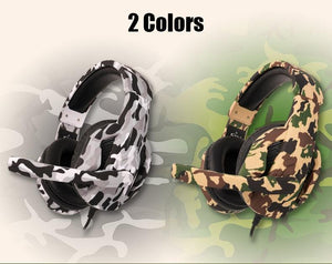 Camouflage Gaming Headset Headphones With Microphone Stereo For PC, Gamer, Laptop, Phone And Computer www.technoviena.com