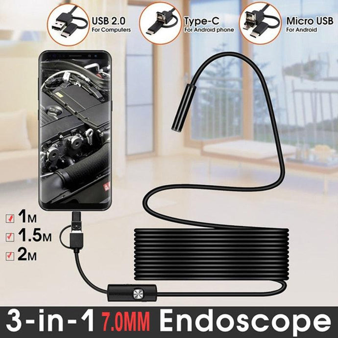 Mini Endoscope Snake Camera Inspection for Android Smartphone And PC www.technoviena.com