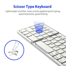 Load image into Gallery viewer, Wireless Bluetooth Folding Keyboard, Rechargeable Keypad with Touch pad www.technoviena.com
