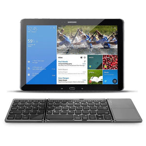 Wireless Bluetooth Folding Keyboard, Rechargeable Keypad with Touch pad www.technoviena.com