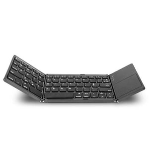 Wireless Bluetooth Folding Keyboard, Rechargeable Keypad with Touch pad www.technoviena.com