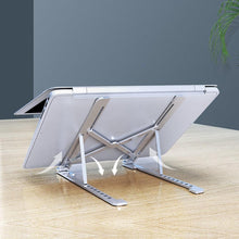 Cargue la imagen en el visor de la galería, Portable Folding Laptop Stand With Adjustable Heights Holder www.technoviena.com
