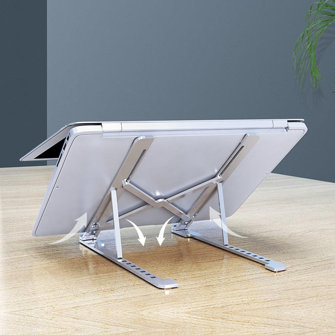 Portable Folding Laptop Stand With Adjustable Heights Holder www.technoviena.com