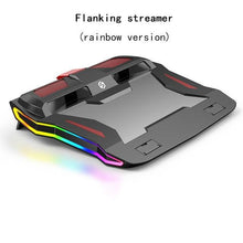 Load image into Gallery viewer, RGB Gaming Adjustable stand 3000 RPM Powerful Air Flow Cooling Pad For 12-17 inch Laptop www.technoviena.com
