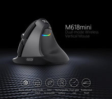 Load image into Gallery viewer, Delux M618 Mini BT 4.0+2.4GHz Dual mode Wireless Rechargeable Mouse www.technoviena.com

