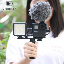 Load image into Gallery viewer, Mini LED Video Vlog Light with 3 Cold Shoe Mount Mic Built-in 2000 mAh Battery www.technoviena.com
