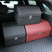 Load image into Gallery viewer, PU Leather Car Trunk Folding Storage Bag www.technoviena.com
