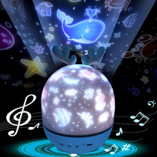 Load image into Gallery viewer, Starry Sky Bluetooth Rotating Night Light Lamp www.technoviena.com

