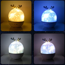 Load image into Gallery viewer, Starry Sky Bluetooth Rotating Night Light Lamp www.technoviena.com
