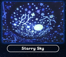 Cargue la imagen en el visor de la galería, Starry Sky Bluetooth Rotating Night Light Lamp www.technoviena.com
