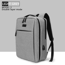 Cargue la imagen en el visor de la galería, Travel Laptop bag with USB School Bag Backpack www.technoviena.com
