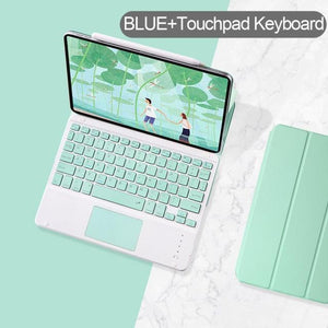 Magnetic Slim Cover With Bluetooth Touchpad Keyboard and Mouse For iPad www.technoviena.com