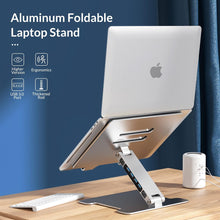 Cargue la imagen en el visor de la galería, Foldable Laptop Aluminum Stand with 4 Port USB 3.0 www.technoviena.com
