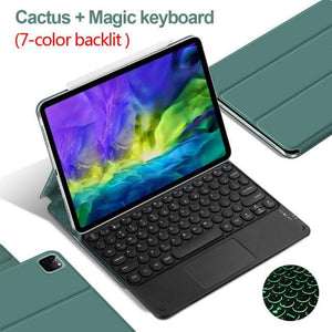 Bluetooth Touchpad Keyboard Magnetic Slim cover For iPad www.technoviena.com