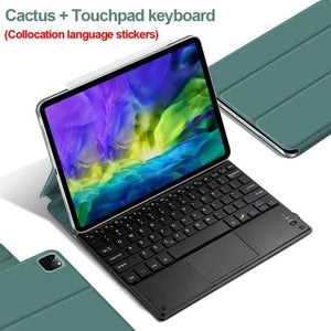 Bluetooth Touchpad Keyboard Magnetic cover For iPad www.technoviena.com