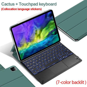 Bluetooth Touchpad Keyboard Magnetic cover For iPad www.technoviena.com