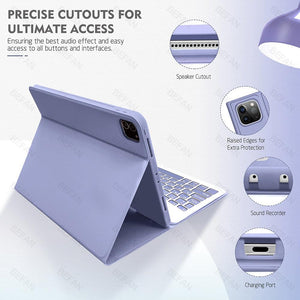 Bluetooth Case with Keyboard for iPad Cover with Mouse www.technoviena.com