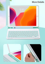 Cargue la imagen en el visor de la galería, Bluetooth Case with Keyboard for iPad Cover with Mouse www.technoviena.com
