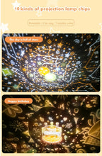 Cargue la imagen en el visor de la galería, Starry Sky Rotating LED Night Light Lamp With Speaker www.technoviena.com
