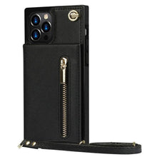 Load image into Gallery viewer, Crossbody Zipper Pocket Card Holder Cover for iPhone www.technoviena.com
