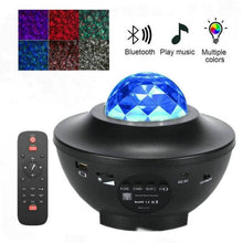 Cargue la imagen en el visor de la galería, LED Star Ocean Wave Night Light Projector With Bluetooth Speaker www.technoviena.com
