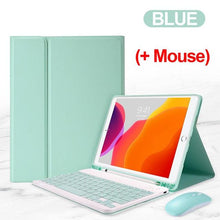 Load image into Gallery viewer, Bluetooth Case with Keyboard for iPad Cover with Mouse www.technoviena.com
