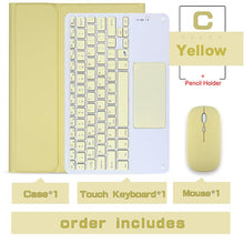 Cargue la imagen en el visor de la galería, Magic Bluetooth keyboard Case and Mouse For iPad www.technoviena.com
