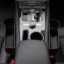 Load image into Gallery viewer, PU Leather Universal Auto Organizer Seat Gap Car Storage Box www.technoviena.com
