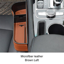 Load image into Gallery viewer, PU Leather Universal Auto Organizer Seat Gap Car Storage Box www.technoviena.com
