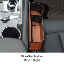 Cargue la imagen en el visor de la galería, PU Leather Universal Auto Organizer Seat Gap Car Storage Box www.technoviena.com
