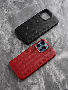 Luxury Woven Leather Case for iPhone www.technoviena.com