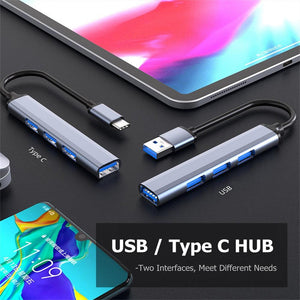 USB C HUB 3.0 Type C 3.1 3/4 Port Multi Splitter Adapter OTG USB www.technoviena.com