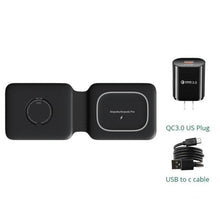 Load image into Gallery viewer, 3 in 1 Foldable Magnetic Wireless Charger For iPhone AirPods Apple Watch www.technoviena.com
