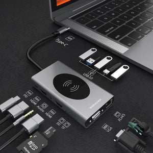Docking Station USB Type C HUB To HDMI-Compatible Adapter www.technoviena.com