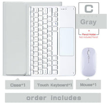 Cargue la imagen en el visor de la galería, iPad Case with Wireless Keyboard and Mouse www.technoviena.com

