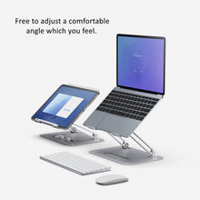 Load image into Gallery viewer, Aluminum Foldable Gaming Laptop Stand with Cooling www.technoviena.com
