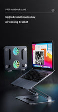 Cargue la imagen en el visor de la galería, Aluminum Foldable Gaming Laptop Stand with Cooling www.technoviena.com
