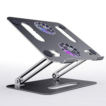 Bild in Galerie-Viewer laden, Aluminum Foldable Gaming Laptop Stand with Cooling www.technoviena.com
