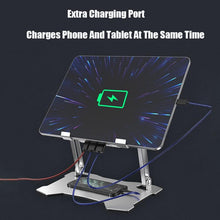 Load image into Gallery viewer, Adjustable Aluminum Cooling Tablet Laptop Portable Stand www.technoviena.com
