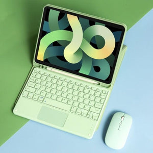 Wireless keyboard Cases with Mouse For iPad www.technoviena.com