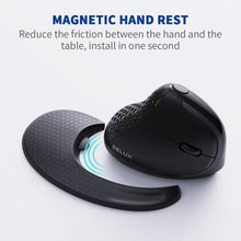 Load image into Gallery viewer, Delux Seeker M618XSD Ergonomic Rechargeable Vertical Mouse OLED Screen USB Wireless+BT 5.0 www.technoviena.com

